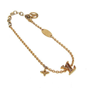 LOUIS VUITTON Gold Charm Bracelet